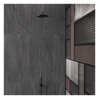 Docks Cannettato Black 60x120 Rettificato Ceramica Euro