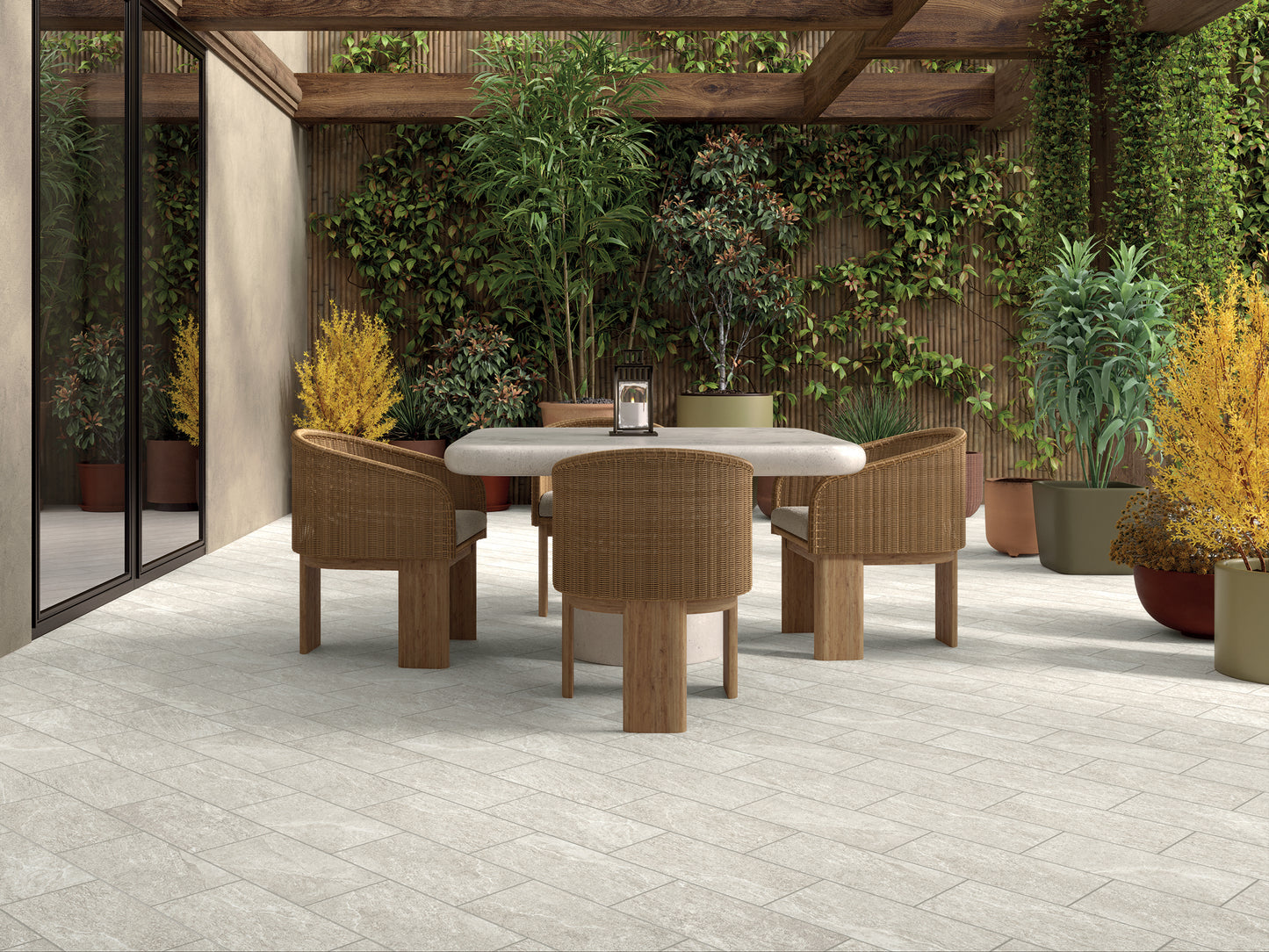 Path White 20x40 R11 Ceramica Euro