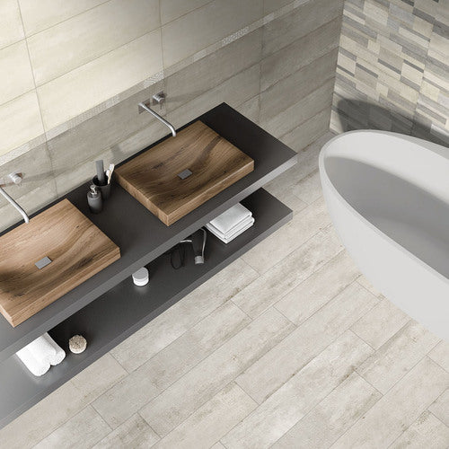 URBAN MURETTO SMOKE/WHITE 25X60 MGM CERAMICHE