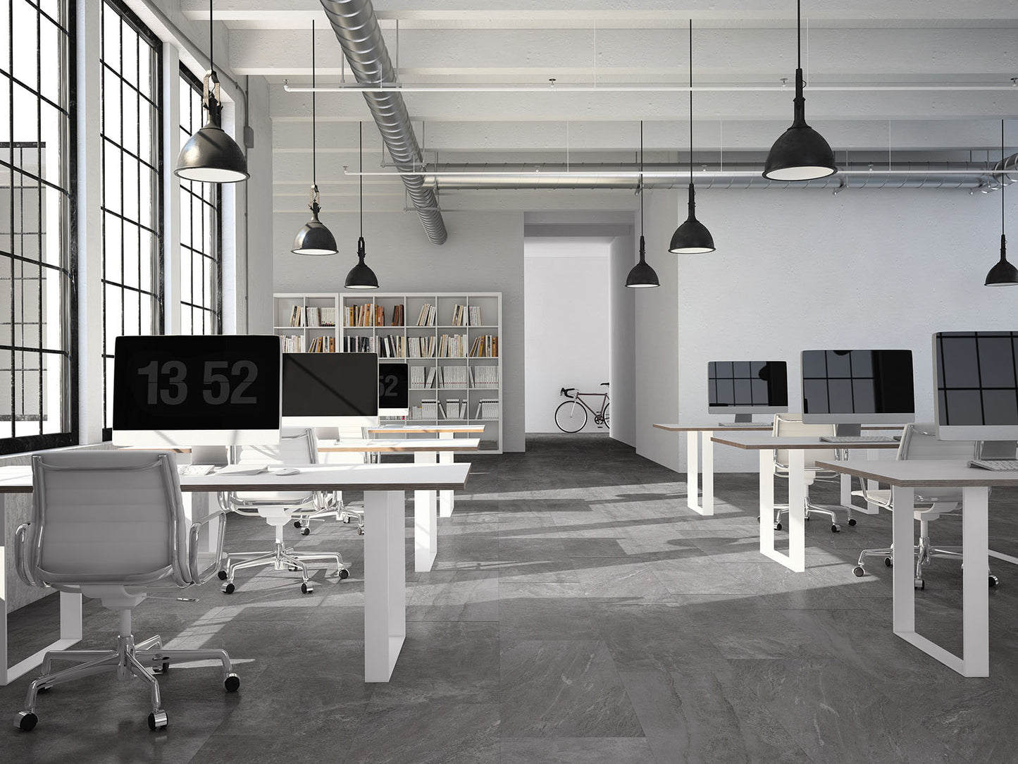 Piastrella Antracite  60x120 R10 Evoluzioni Ceramiche