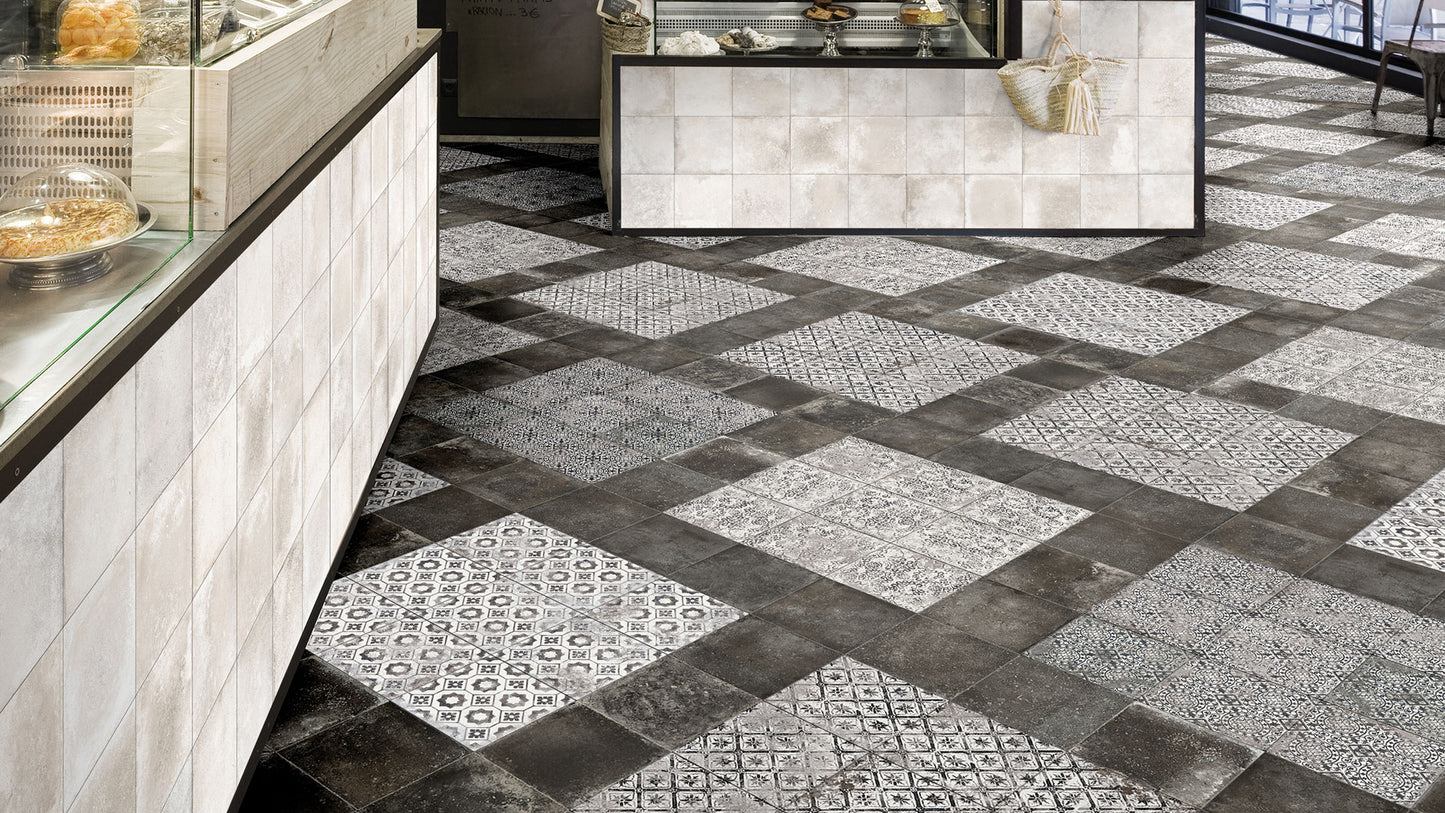 '900 Nero 20x20 Ceramiche Mariner