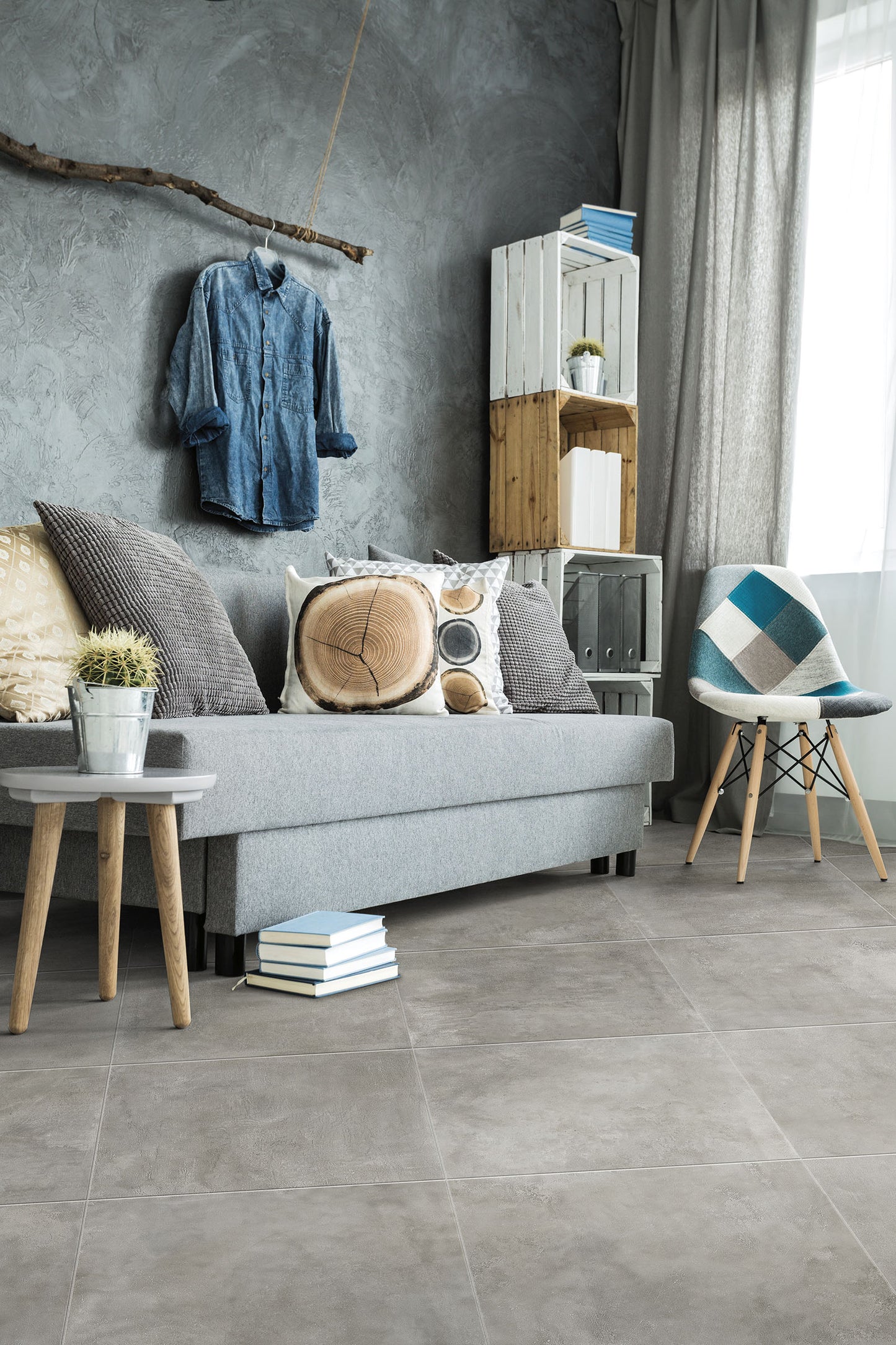Piastrella Emotion Gris 81×81 cm R9 Rettificata – Evoluzioni Ceramiche
