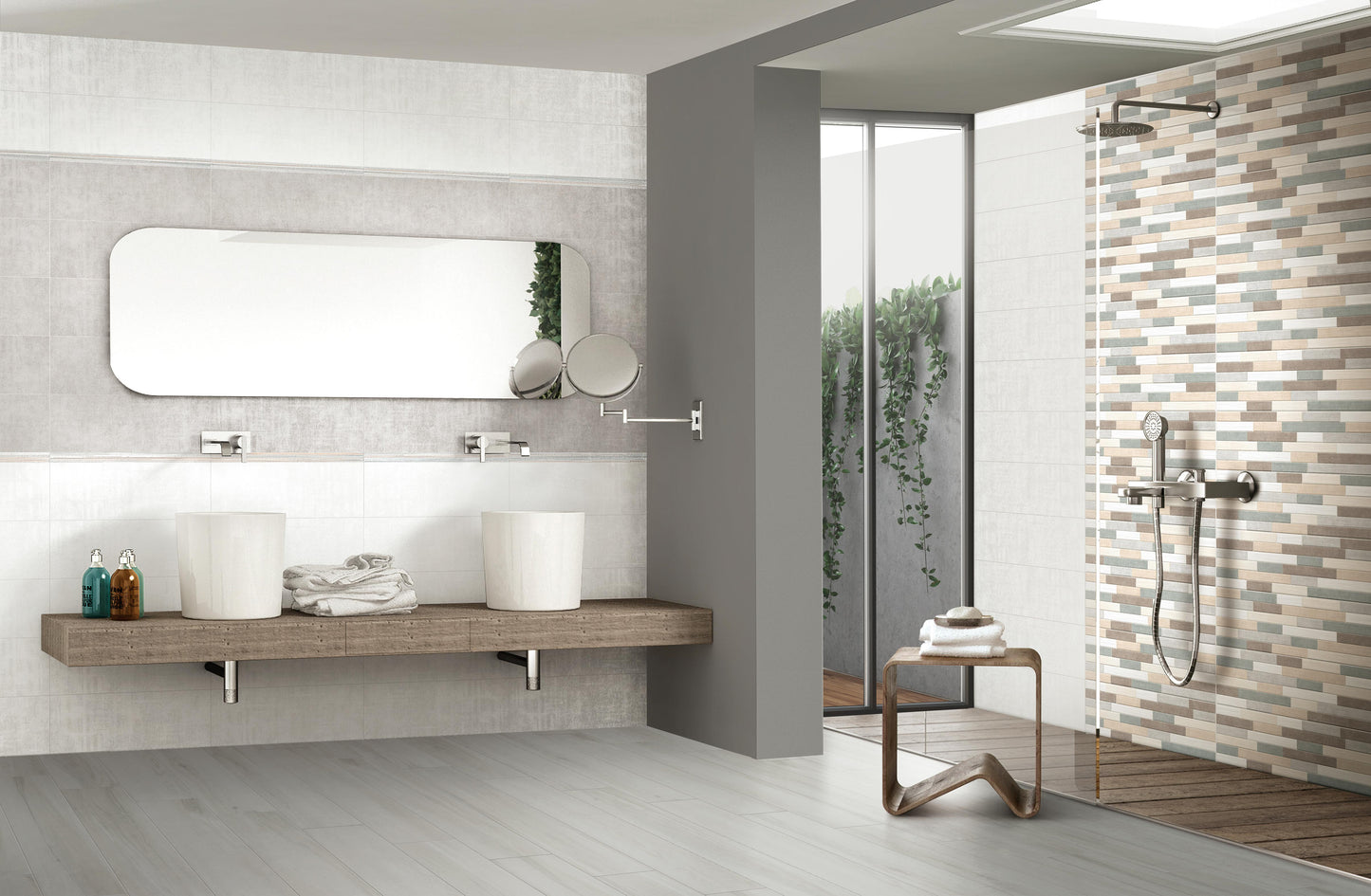 Anthology Murales 20x60 Bordo Nat. Matt (4 soggetti misti) Savoia Italia