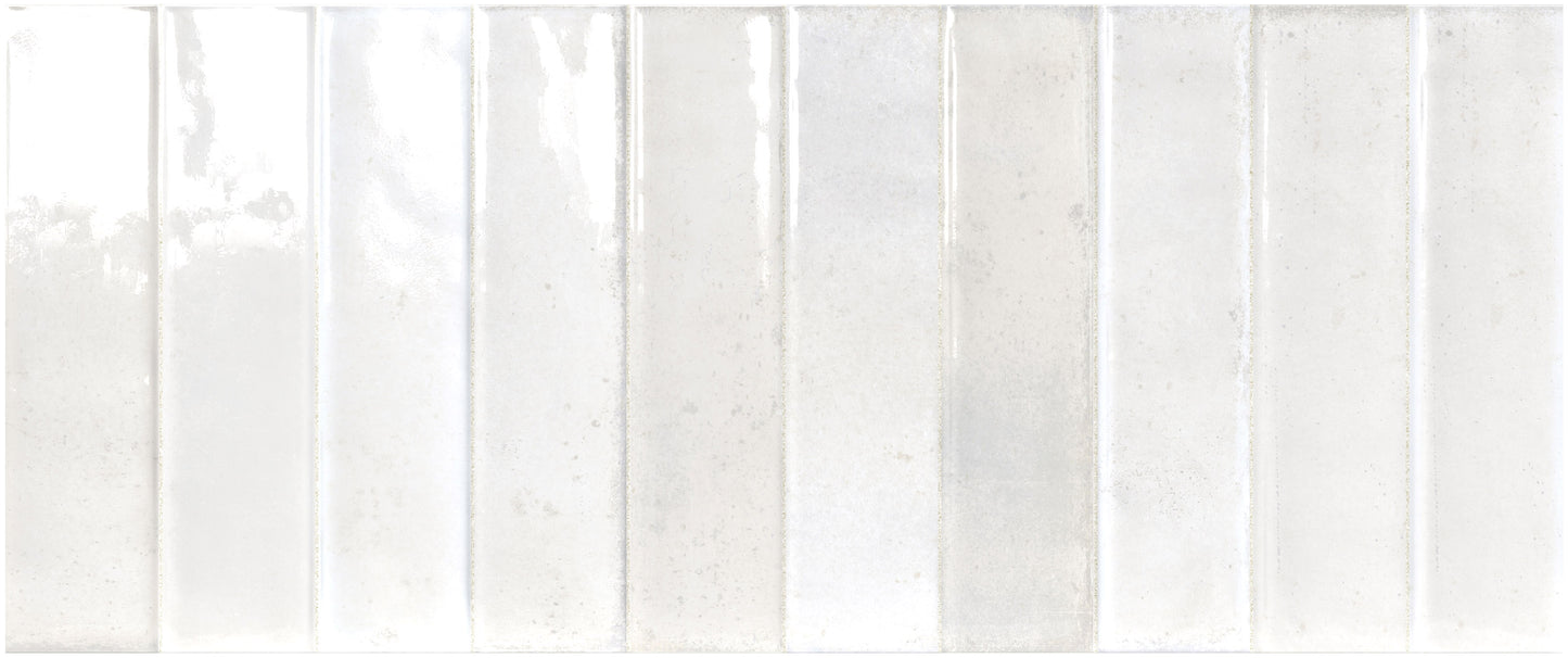 Artisan Bianco 25x60 Bordo Nat. Lucido Savoia Italia