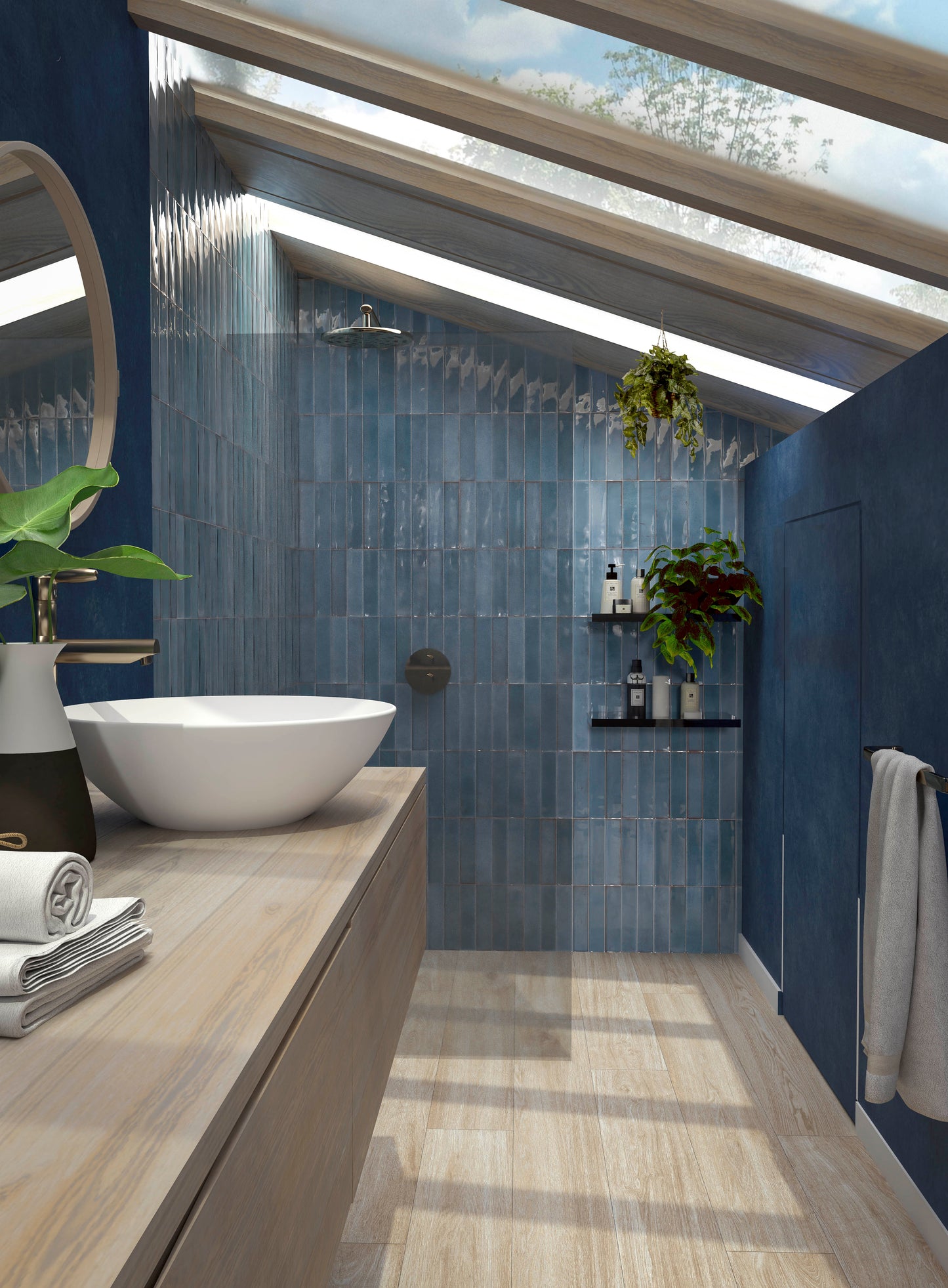 Artisan Blu 25x60 Bordo Nat. Lucido Savoia Italia
