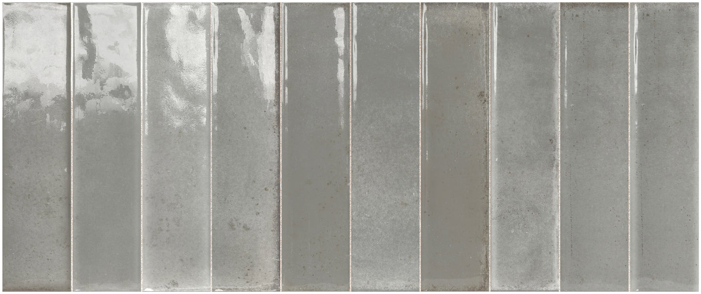 Artisan Grigio 25x60 Bordo Nat. Lucido Savoia Italia