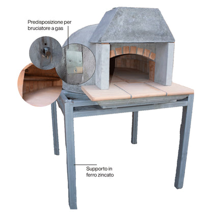 Oven Pref.120 Wood/Gas Cotto Cusimano