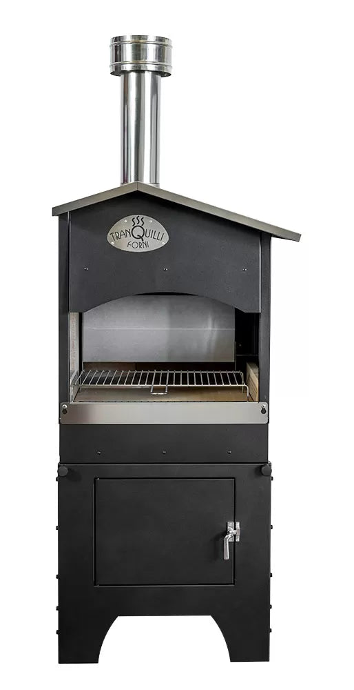 Barbecue Leone con carrello a legna Tranquilli Forni