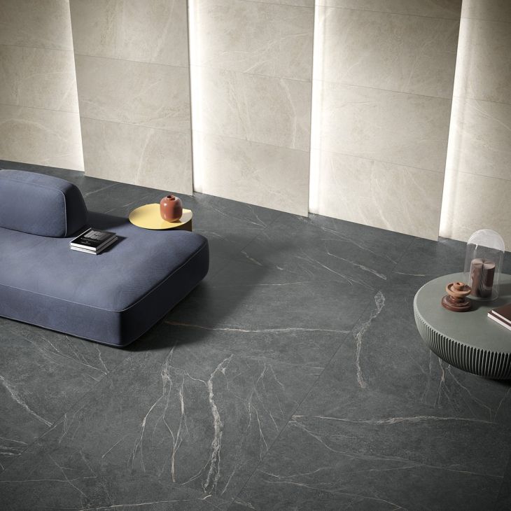 Soap Stone Black Rett. 60x60 Cercom Ceramiche