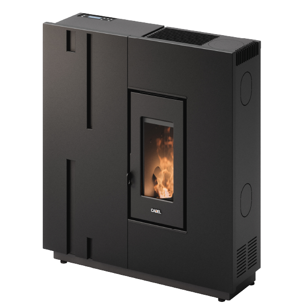 Baggy 7 Metallo Nero Stufa a Pellet 6,9 Kw Ad Aria CADEL
