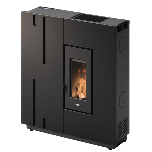 Baggy 7 Metallo Nero Stufa a Pellet 6,9 Kw Ad Aria CADEL