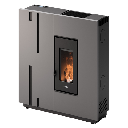 Baggy 7 Metallo Titanium Stufa a Pellet Slim Ventilata 6,9 kW Cadel