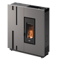 Baggy 7 Up-Twin Metallo Titanium Stufa a Pellet 6,9 Kw Ad Aria CADEL