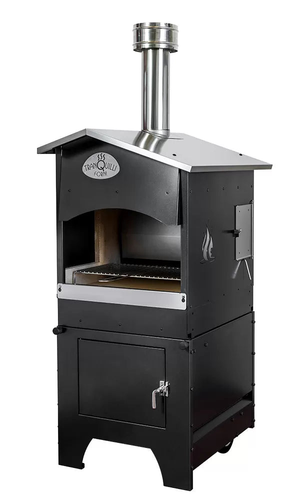 Barbecue Leone con carrello a legna Tranquilli Forni