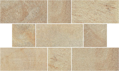 Pietre Alpine Barge Beige 21,6X21,6 Bordo Irr. Antislip R11 Savoia Italia