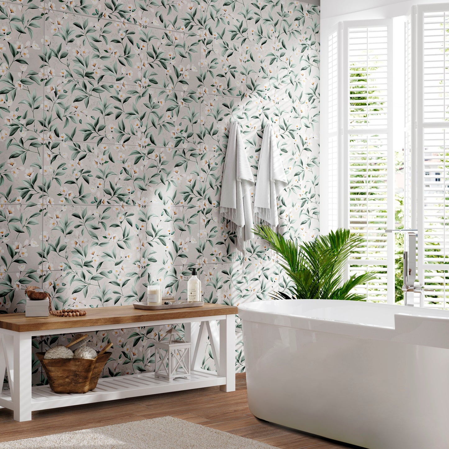 Blossom Garden Bianco 33,3x100 Rettificato Matt (3 soggetti misti) Savoia Italia