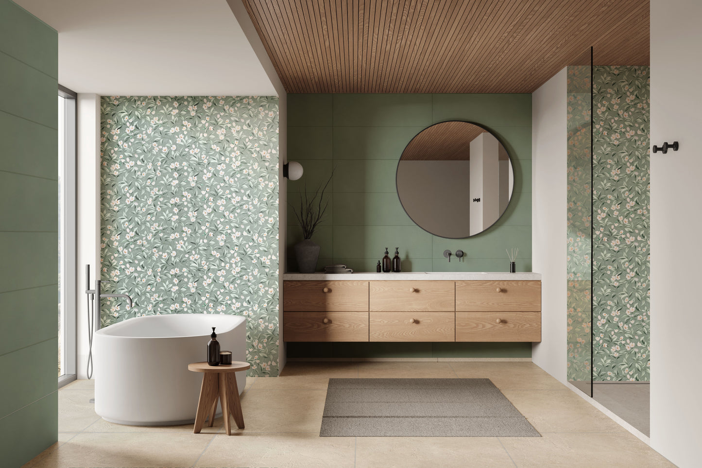 Blossom Menta 33,3x100 Rettificato Matt Savoia Italia