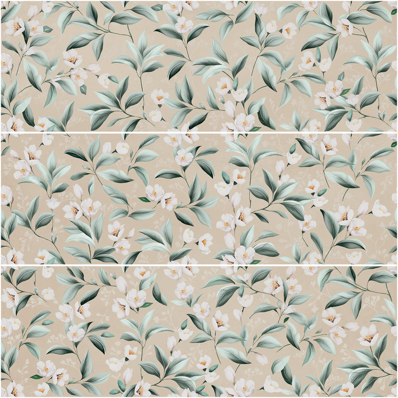 Blossom Garden Avorio 33,3x100 Rettificato Matt (3 soggetti misti) Savoia Italia