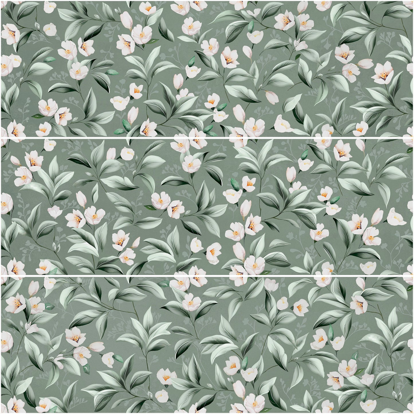 Blossom Garden Menta 33,3x100 Rettificato Matt (3 soggetti misti) Savoia Italia