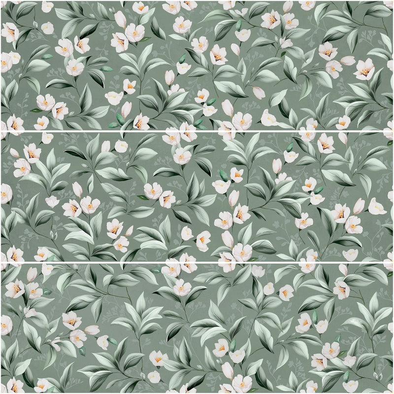 Blossom Garden Menta 33,3x100 Rettificato Matt (3 soggetti misti) Savoia Italia