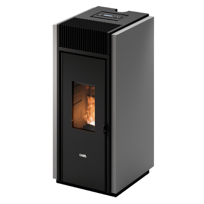 Bold 7 Up-Twin Metallo Titanium Stufa a Pellet Ventilata 7 kW Cadel