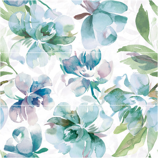 Botanical Water Color 25x75 Bordo Nat. Lucido/Matt Savoia Italia