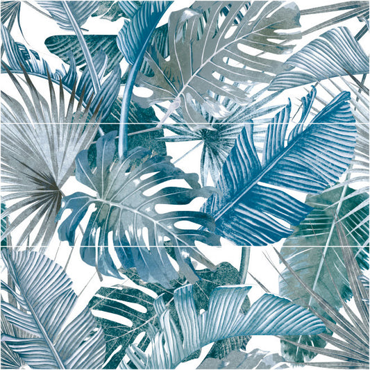 Botanical Blue Forest 25x75 Bordo Nat. Lucido/Matt Savoia Italia