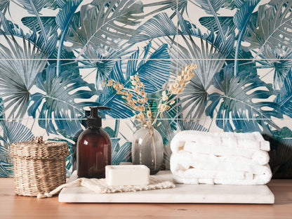 Botanical Blue Forest 25x75 Bordo Nat. Lucido/Matt Savoia Italia