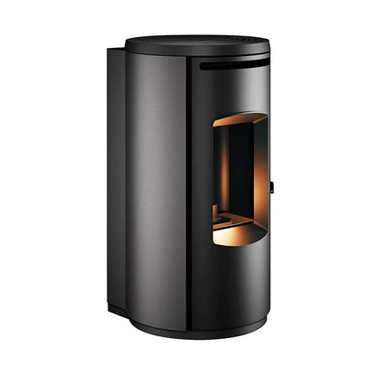 Cyria EP Antracite Stufa a Pellet Ventilata e Canalizzata ad Aria 9,8 kW Caminetti Montegrappa
