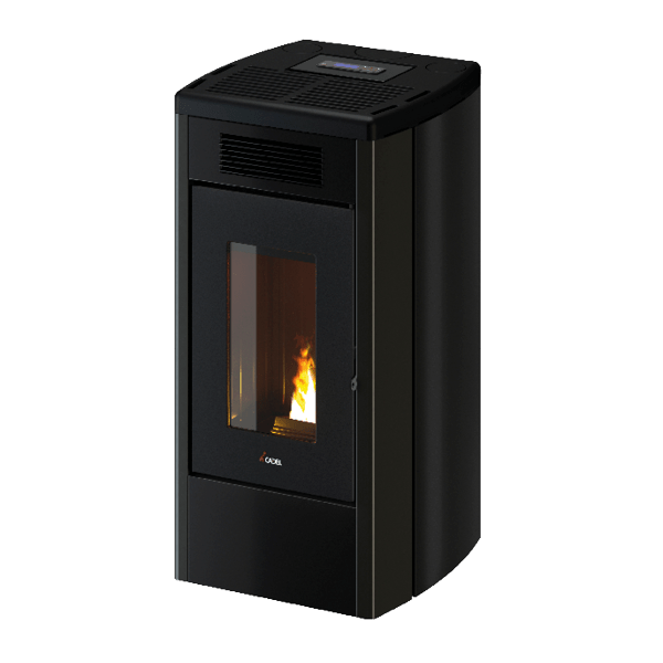 Atena Plus 12 Metallo Antracite Stufa a Pellet 12 Kw Canalizzata Ad Aria CADEL