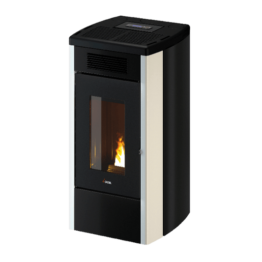 Atena Plus 12 Metallo Bianco Stufa a Pellet 12 Kw Canalizzata Ad Aria CADEL