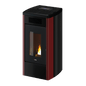 Atena Plus 12 Metallo Rosso Stufa a Pellet 12 Kw Canalizzata Ad Aria CADEL