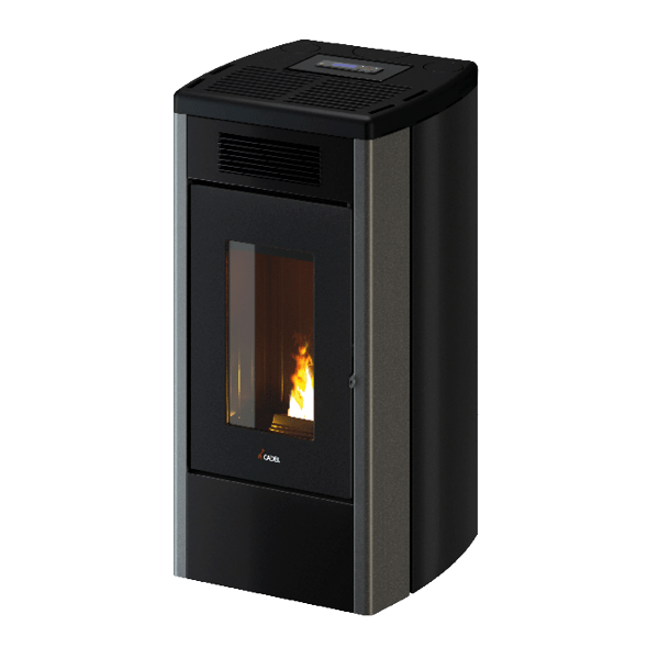 Atena Plus 12 Metallo Titanium Stufa a Pellet 12 Kw Canalizzata Ad Aria CADEL