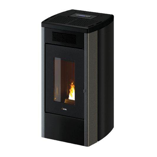 Atena Plus 14 Metallo Titanium Stufa a Pellet 13,7 Kw Canalizzata Ad Aria CADEL