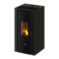 Cristal 7 Metallo Antracite Stufa a Pellet 7 Kw Ad Aria CADEL