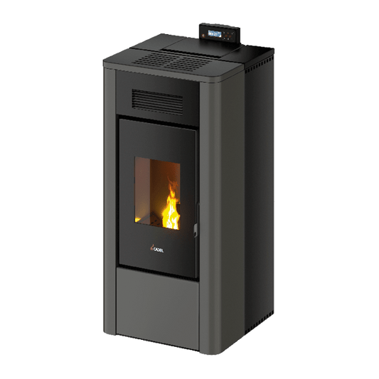 River Idro 23 Metallo Antracite Stufa a Pellet 22,4 Kw Idro CADEL
