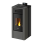 River Idro 23 Metallo Antracite Stufa a Pellet 22,4 Kw Idro CADEL