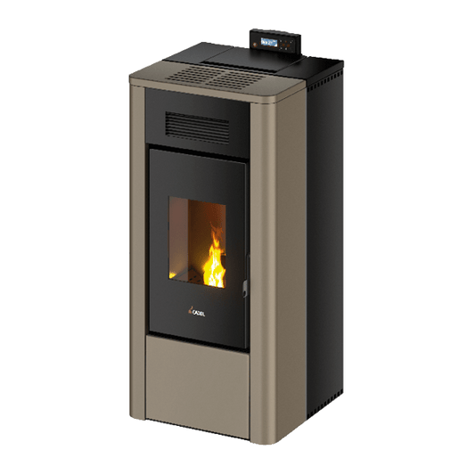 River Idro 23 Metallo Light Bronze Stufa a Pellet 22,4 Kw Idro CADEL