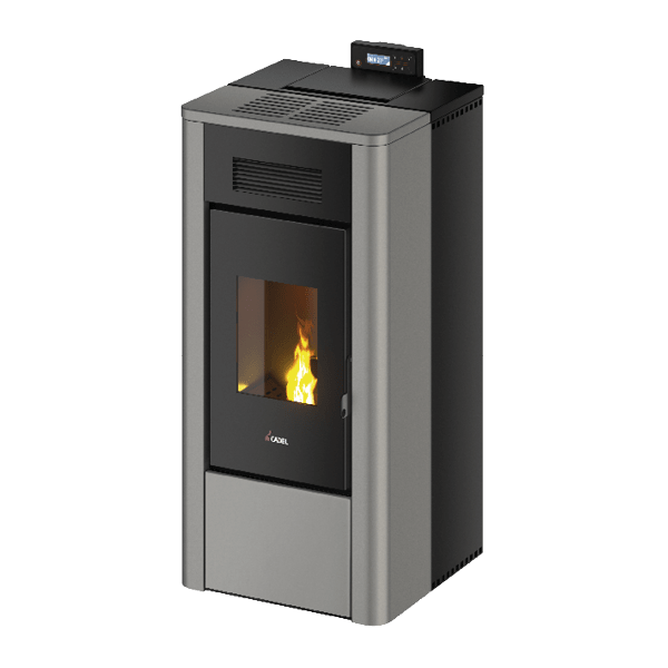 River Idro 23 Metallo Titanium Stufa a Pellet 22,4 Kw Idro CADEL