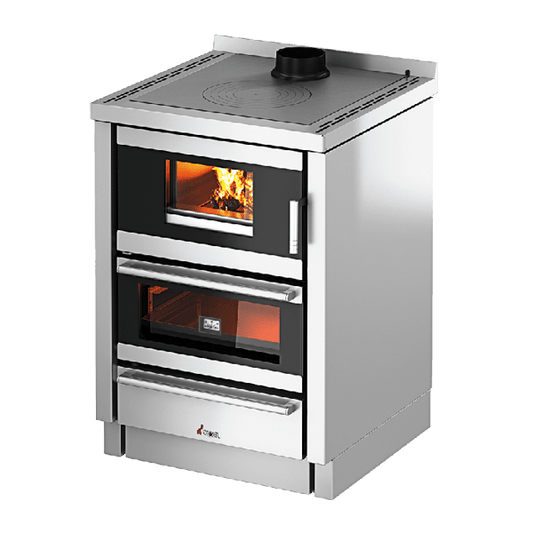 Kook 60 Acciaio Inox Cucina a Legna 6,2 Kw CADEL