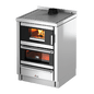Kook 60 Acciaio Inox Cucina a Legna 6,2 Kw CADEL