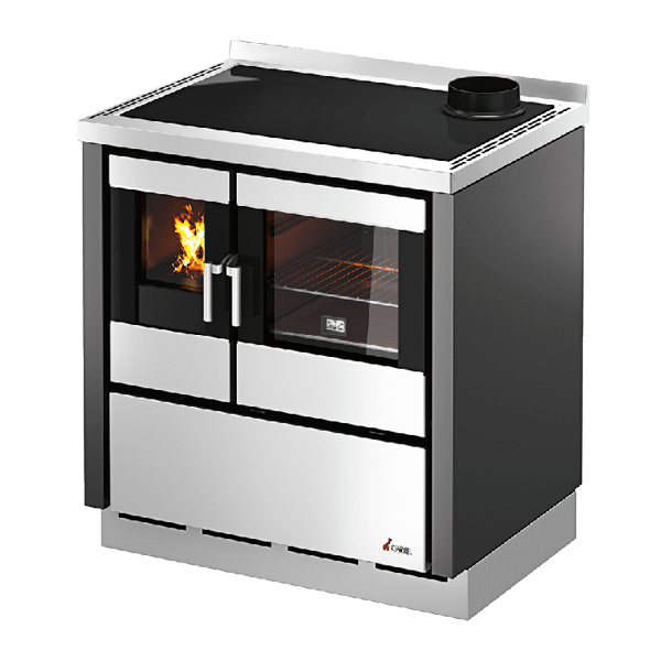 Kook 80 Metallo Antracite Cucina a Legna 7,5 Kw CADEL