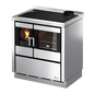 Kook 80 Acciaio Inox Cucina a Legna 7,5 Kw CADEL