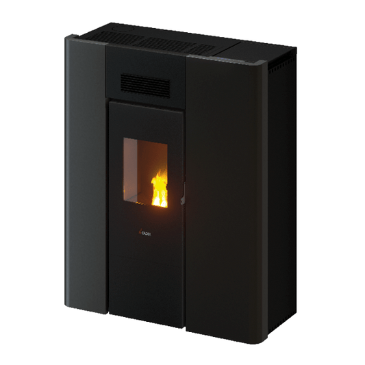 Maya Idro 16 Metallo Antracite Stufa a Pellet 16,1 Kw Idro CADEL