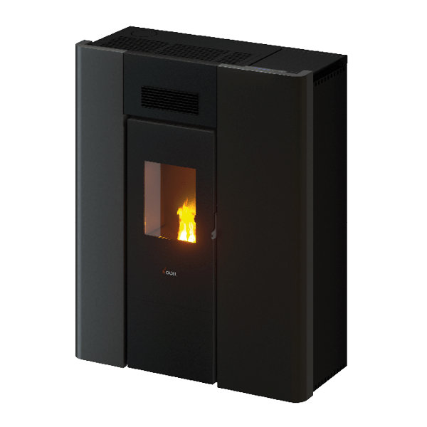Maya Idro 16 Metallo Antracite Stufa a Pellet 16,1 Kw Idro CADEL