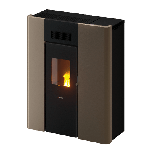 Maya Idro 16 Metallo Light Bronze Stufa a Pellet 16,1 Kw Idro CADEL