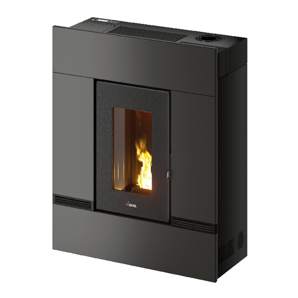 Mithos Plus 14 Up-Twin Metallo Antracite Stufa a Pellet 14 Kw Canalizzata Ad Aria CADEL