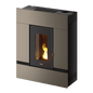 Mithos Plus 12 Up-Twin Metallo Light Bronze Stufa a Pellet 12 Kw Canalizzata Ad Aria CADEL