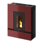 Mithos Plus 12 Up-Twin Metallo Rosso Stufa a Pellet 12 Kw Canalizzata Ad Aria CADEL