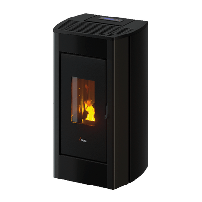 Perla 7 Metallo Antracite Stufa a Pellet Ventilata ad Aria 7 kW Cadel